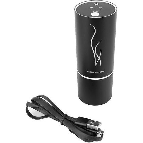 Mini humidificateur portable pour voiture, brumisateur, purificateur d'air USB pour la maison, diffuseur d'huiles essentielles, noir (1/4)