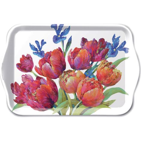 Petit plateau rectangulaire Tulipes (1/2)