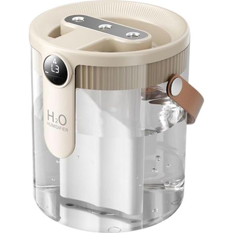 1.5L Air Humidifier – Cordless Humidifier for Bedroom, Quiet Three-Nozzle Diffuser Quiet Humidifiers with Three High-Mist Sprays (1/5)