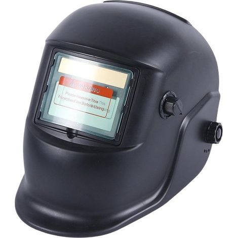 Leichter, solarbetriebener Schweißhelm mit Farbtechnologie für schnelle Reaktionszeiten bei Schneid-, Schleif- und Schweißarbeiten. (1/5)