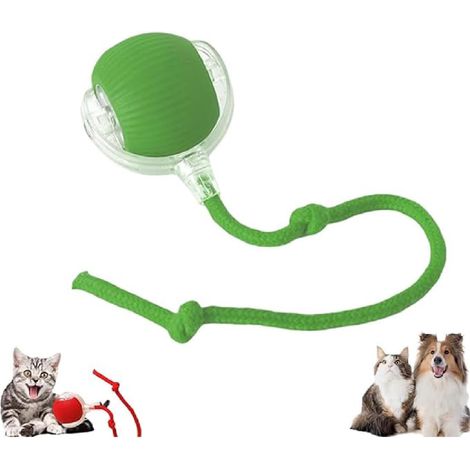 Balle pour chat 2026 Smart Tap avec mode réveil automatique - Jouet électrique interactif pour chat et chien - Vert