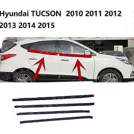 Striscia di tenuta esterna impermeabile per vetro di porte e finestre Ix35 Tucson 11-15 compatibile (4 pezzi/1 set). (1/4)