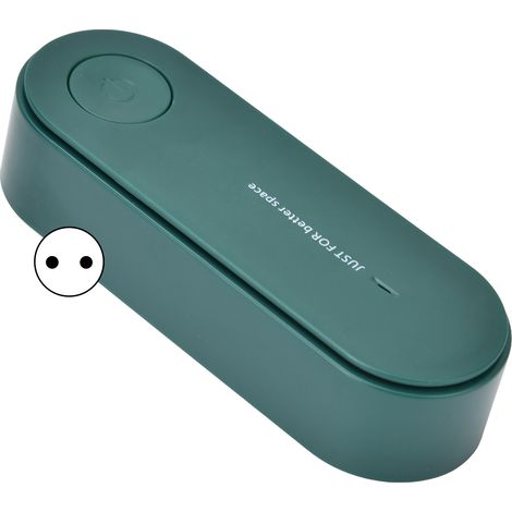 Purificateur d'air 20 millions d'ions négatifs, désodorisation, formaldéhyde, fumée secondaire, PM2.5, odeurs, pour chambre à coucher, AC90-240V, prise européenne verte (1/5)