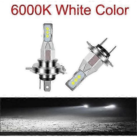 ampoules LED H3, H4, H1, H11, HB4, HB3, 9005, 9006 pour phares de moto, feux de voiture, 16 000 lm, Nebbia CSP, 6 000 K, 3 000 K, 12 V (blanc froid 6 000 K, 16 000 lm, PSX26W) (1/5)