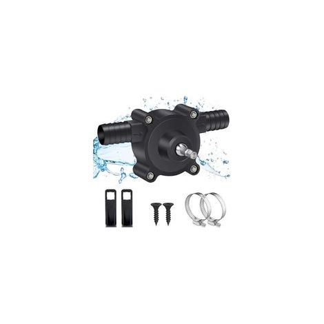 Pompe de Forage Pompe Perceuse électrique Mini Pompe à Eau Diesel Portable pour Liquides, Diesel, Huile, Eau, Pompe deTransfert Manuelle Auto-amorçante pour Maison Jardin Mini Piscine Fontain
