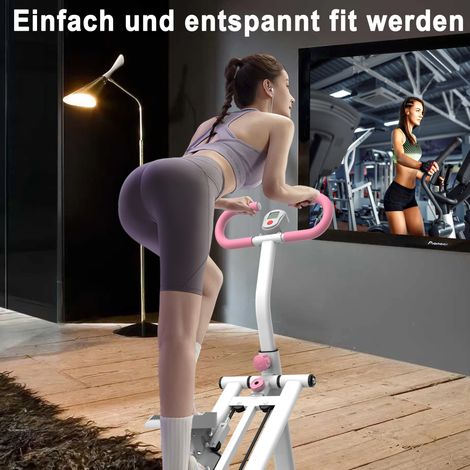 Verstellbarer, klappbarer Treppensteiger mit Display, rosa HAVRYA (1/5)