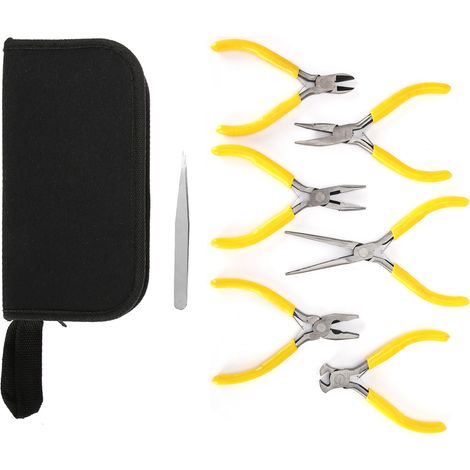 Set mit 6 professionellen Schmuckzangen, inklusive langer Spitzzange für DIY-Projekte (1/5)