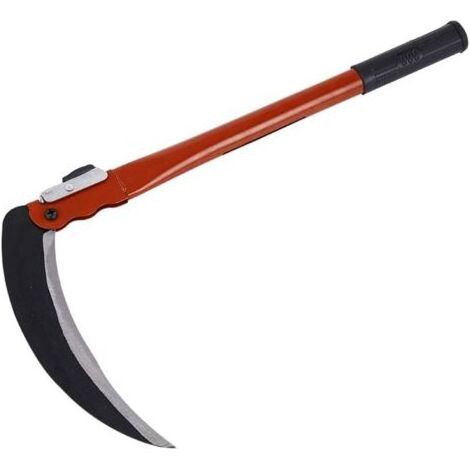Faucille multifonctionnelle 45 cm en acier au manganèse – Poignée ergonomique en PVC – Coupe nette pour jardinage et camping (1/4)