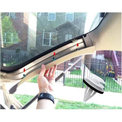 Clips De Fixation Automobile - Plastique Durable - Pour Garnitures Carrosserie Portes Pare-Chocs Capots - 50 Pièces (1/5)