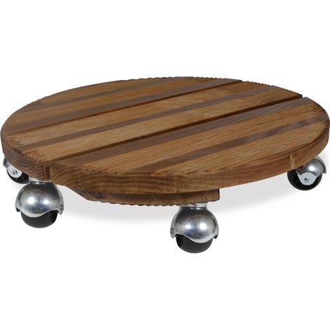 Roule plante BOIS rond naturel 45 cm