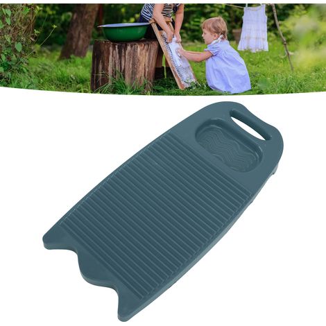 Wäscheleine aus Kunststoff, Handwaschbrett, robuste Wäscheleine, blau (1/5)