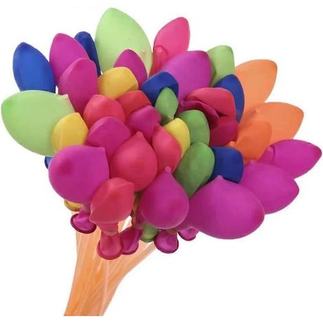 Ballons Happy Baby : 148 bombes à eau en 60 secondes, 4 paquets de 37 bombes à eau, fermeture automatique, sans nœuds, fabriqués à partir de matériaux recyclables. (1/5)