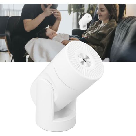 Tragbarer Mini-USB-Luftbefeuchter mit 360° drehbarem Ständer, leisem Betrieb, für Büro, Schlafzimmer und Auto (ABS, 220 ml, weiß) (1/5)