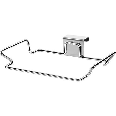 Porte Sac Poubelle,Support de Sac Poubelle Suspendu,Support Sac Poubelle pour Placard de Cuisine en Acier Inoxydable,pour Portes D'armoires et Placards,Porte-Serviettes et Gants (1/5)