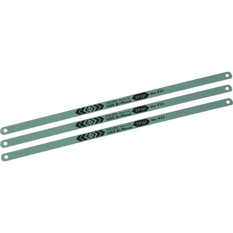 Kit di 3 lame HSS bimetalliche per seghetti 12x 24 C.K. T0931R 12 numero denti (per pollice) 24