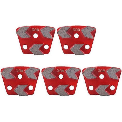 Lot de 5 disques de ponçage diamantés pour sols, grain 30, liant métallique (1/5)
