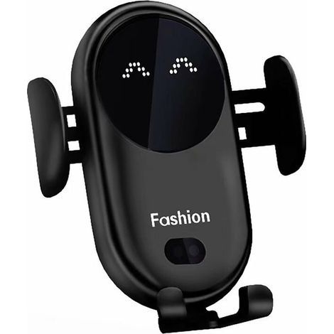 Chargeur Induction Voiture avec capteur intelligent de charge 10 W à serrage automatique pour iPhone Samsung etc Smartphones (Noir),BISBISOUS (1/5)