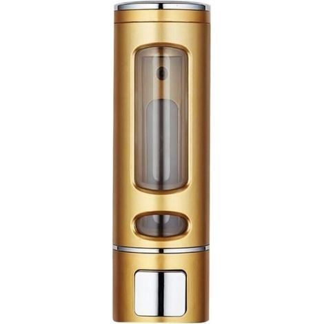 Doré Distributeur De Savon Simple De 400 Ml, Distributeur Mural De Gel Douche, Pot À Savon, Accessoires De Toilette De Salle De Bain