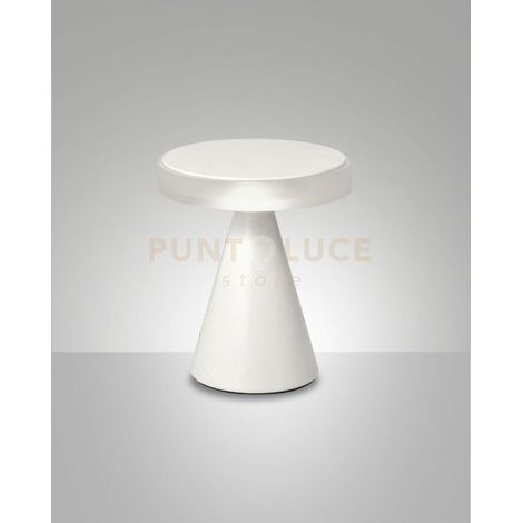 NEUTRA DA TAVOLO BIANCA  H.20CM A LED 3000K - 8W - 750 lm DIMMERABILE