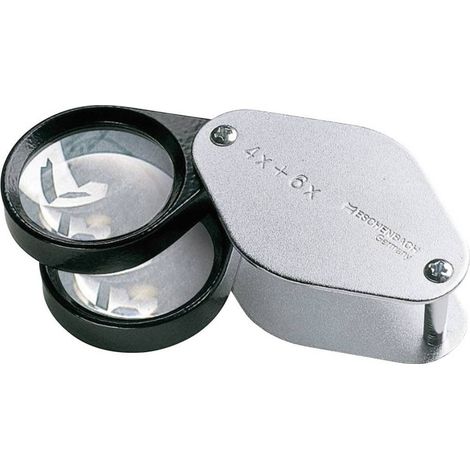 Eschenbach 1187 Lente Pieghevole Cromo 4x 6x 10x