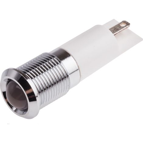 Voyant LED lumineux Blanc RS PRO, dia. 14mm, 220V c.a., IP67 ( Prix pour 1 ) (1/2)