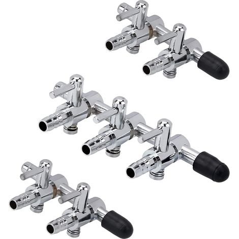 3Pcs Aquarium Air Flow Splitter Chromium Copper Distributor 2 Way and 3 Way for Fish Tank Air Flow Control Easy Installation Fish Tank Aeration Supplies Fitting (1/5)