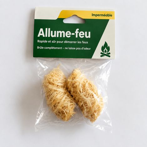 Allume-feu en laine de bois et cire pour barbecue et feu de camp 20 x 50 mm sachet de 2 pièces 40 g – Livraison gratuite (1/5)