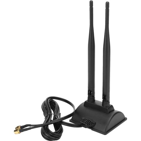 Dualband-Antenne 2,4 GHz + 5,8 GHz WLAN Magnetische 5DBS Gesichtserkennung 24002500/5,8 GHz (MHz) (1/5)