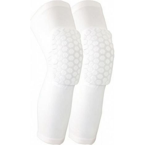 Shock Absorbing Knee Pad, White — Two Pieces, Size 6 (1/5)