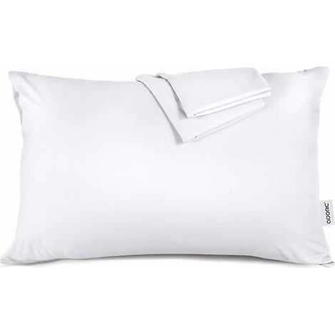 Taie d'oreiller 50x70 [Lot de 2] Taie d'oreiller Coton Doux Confortable 50cmx70cm，Superma (1/4)