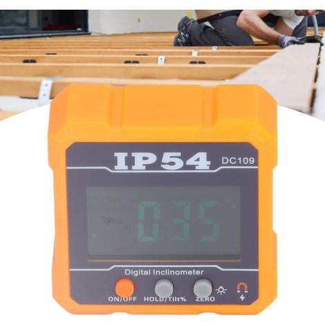 Leistungsstarker orangefarbener magnetischer LCD-Digital-Neigungsmesser (1/5)