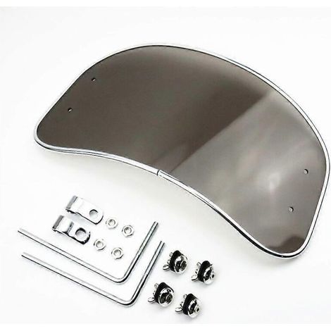 Déflecteur de pare-brise pour moto Honda, Suzuki, Yamaha et Kawasaki - type A transparent petit (1/5)
