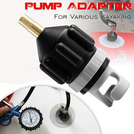 Adaptateur Pompe Kayak Embout de Gonflage Accessoire de Compresseur Materiel de Gonfleur pour Sup Paddle Gonflable Bateau Pneumatique Kayak (1/4)