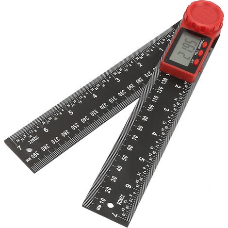 Inclinomètre numérique de haute précision à 360 degrés en acier inoxydable (200 mm) (1/5)