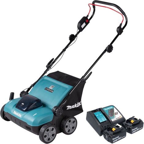 Scarificatore a batteria Makita DUV 320 RG2 18 V 32 cm 30 l Brushless + 2 batterie da 6,0 Ah + caricabatterie (1/5)