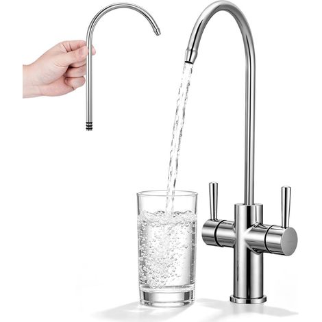 Tube Coudé Pour Robinet De Cuisine Acier Inoxydable (1/5)