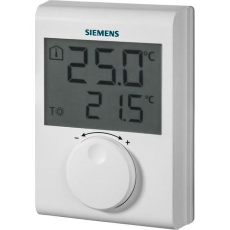 Thermostat ambiance grand LCD piles journalier SIEMENS RDJ100