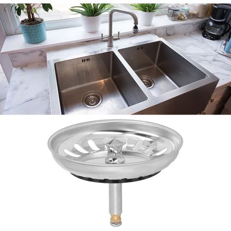 Panier de Tamis de Drainage Évier Cuisine Combo avec Fermeture Bas en Acier Inoxydable 79mm OD Standard (1/5)