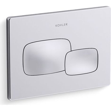 Kohler Pebble Pneumatic In Wall Toilet Flush Plate Button Chrome Hydro-Tower