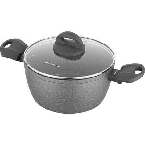 Florina Lavastein-Topf mit Deckel für Induktion und Gas, 16 cm, 1,2 l