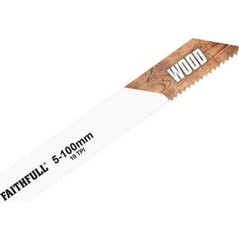 S811H Sabre Saw Blade Wood 150mm 10 TPI (Pack of 5) FAISBS811H