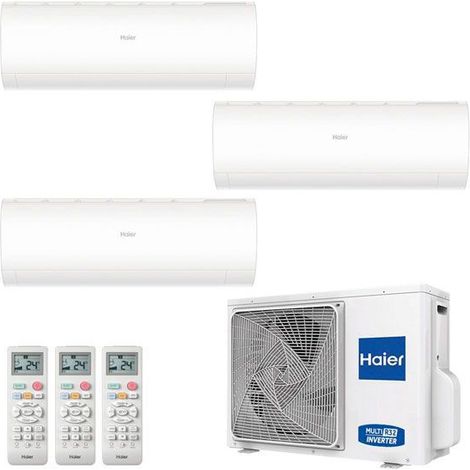 Climatizzatore Haier Trial Split Pearl 12000+12000+12000 3U70S2SR5FA R-32 A++/A+ 12+12+12