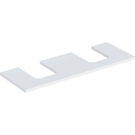 Plaque de lavabo Geberit ONE, découpe double, pour lavabo à poser (1/2)