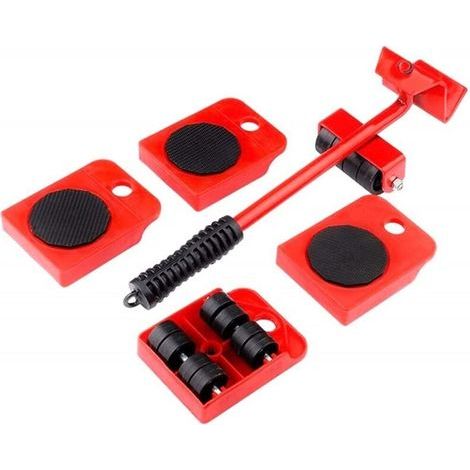Kit Élévateur Mobile avec Plaque à Roues pour Déplacer Jusqu'à 150 kg (1/4)
