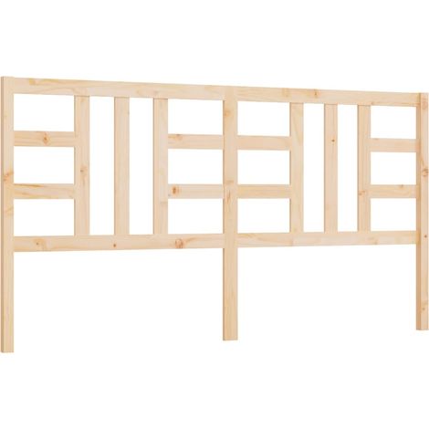 Testiera per dormire accessorio per camera da letto 206 x 4 x 100 cm in legno di pino massiccio TDL0206089