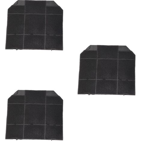 Ersatzteil - Satz von drei Kohlefiltern ROBLIN 5403008 265X235X16 mm - -