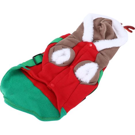 Déguisements de Noël pour animaux de compagnie, saisons automne-hiver, costumes de cerf mignons pour chiens de petite et moyenne taille (XL) (1/5)