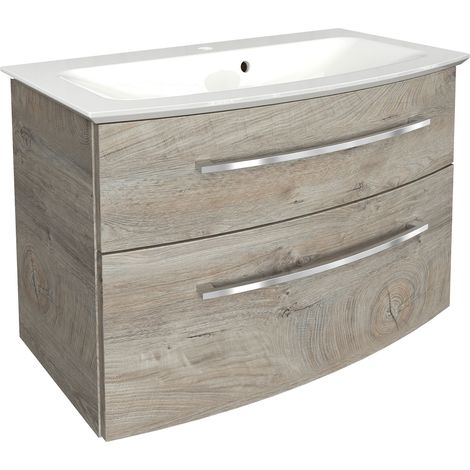 FACKELMANN B.Style Waschtischset 83 cm Korpusfarbe: Nature Oak (1/5)