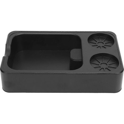 Multifunktionale, stoßfeste Tamperstation mit Organizer-Box für 51 mm, 54 mm und 58 mm Siebträger (Bla).