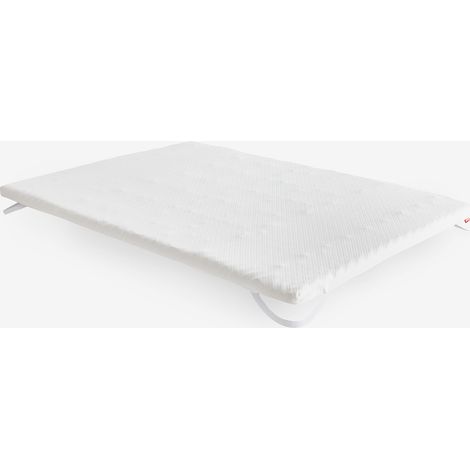 Pikolin Home - Topper Viscoelástico Multizonas, Sobrecolchón 7 cm - Transpirable, Extrasuave, Gran Sensación de Acogida 200x200cm , Cama de 200 , Blanco (1/5)